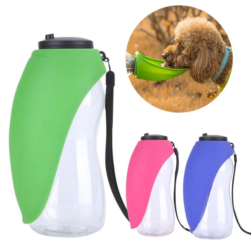Portable Dog Water Bottle with Built‑In Bowl – Keep Your Pup Hydrated Anywhere