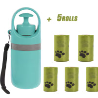 Portable Dog Poop Scooper with Built‑In Bag Dispenser