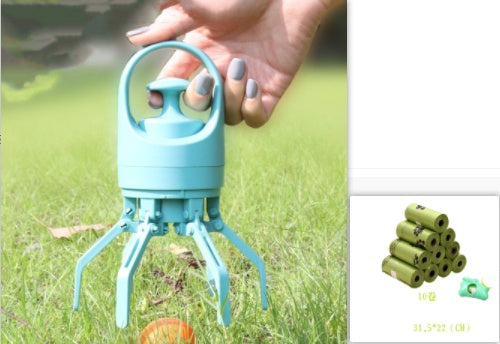 Portable Dog Poop Scooper with Built‑In Bag Dispenser