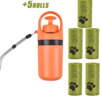 Portable Dog Poop Scooper with Built‑In Bag Dispenser