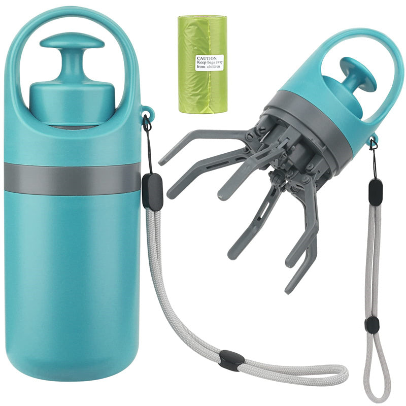 Portable Dog Poop Scooper with Built‑In Bag Dispenser